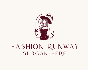 Runway - Fashion Woman Model logo design