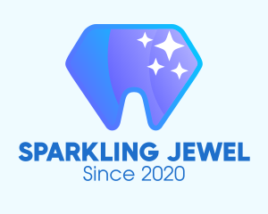 Sparkling Dental Diamond logo design