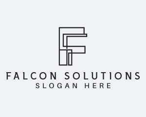 Architect Contractor Firm Letter F logo design