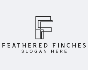 Architect Contractor Firm Letter F logo design