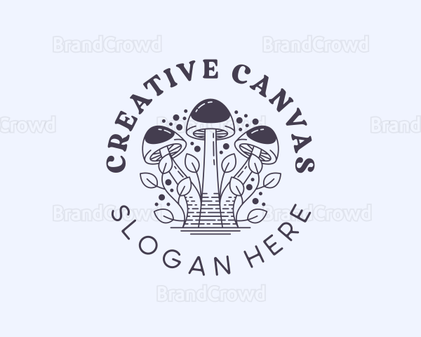 Herbal Fungus Mushroom Logo