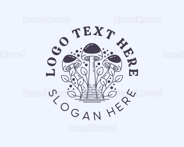 Herbal Fungus Mushroom Logo