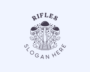 Herbal Fungus Mushroom Logo