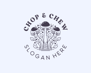 Herbal Fungus Mushroom Logo