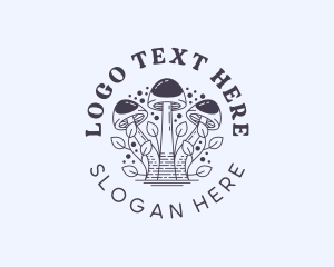 Herbal Fungus Mushroom Logo