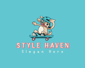 Shelter - Helmet Skater Dog logo design