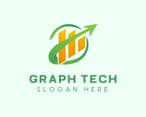 Graph - Bar Graph Arrow logo design