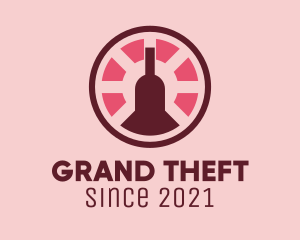 Brandy - Casino Wine Liquor logo design
