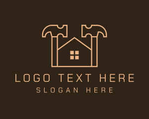 House - House Hammer Tools logo design