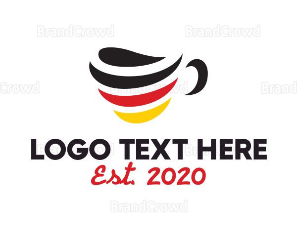 Germany Stripe Cafe Logo