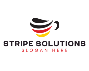 Stripe - Germany Stripe Cafe logo design