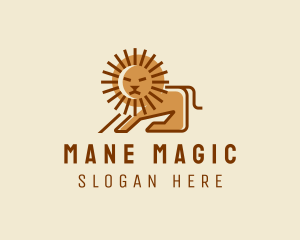 Mane - Sun Lion Mane logo design