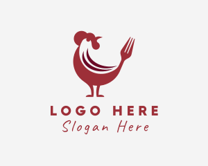 Lunch - Chicken Restaurant Diner logo design