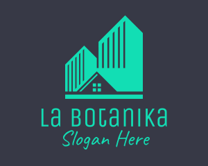 Apartment - Green Apartment Housing logo design