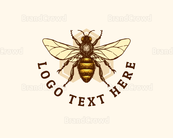 Honey Bee Apiary Logo