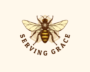 Honey Bee Apiary Logo