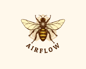 Honey Bee Apiary logo design