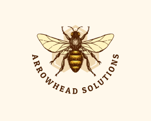 Honey Bee Apiary logo design