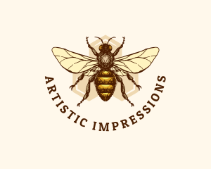 Honey Bee Apiary logo design