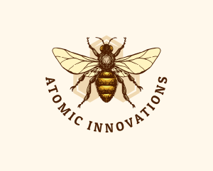 Honey Bee Apiary logo design