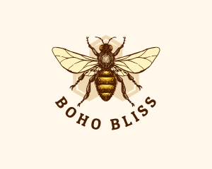 Honey Bee Apiary logo design