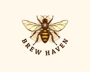 Honey Bee Apiary logo design