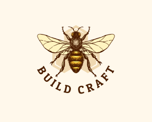 Honey Bee Apiary logo design