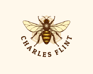 Honey Bee Apiary logo design