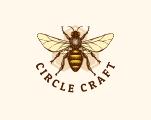 Honey Bee Apiary logo design