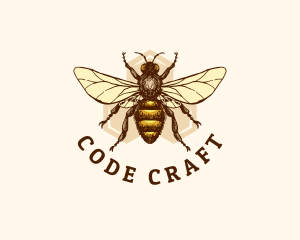 Honey Bee Apiary logo design