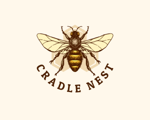 Honey Bee Apiary logo design