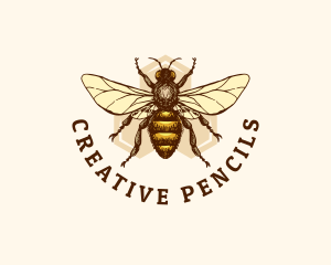 Honey Bee Apiary logo design