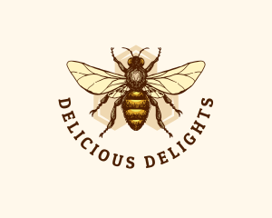 Honey Bee Apiary logo design