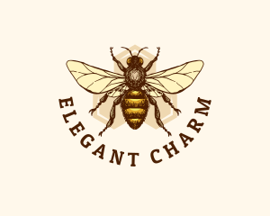 Honey Bee Apiary logo design