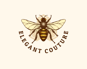 Honey Bee Apiary logo design