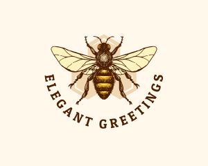 Honey Bee Apiary logo design