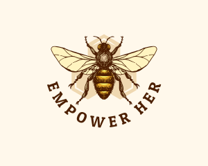 Honey Bee Apiary logo design