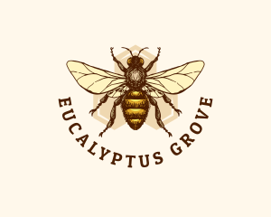 Honey Bee Apiary logo design