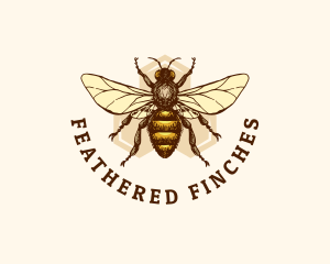 Honey Bee Apiary logo design