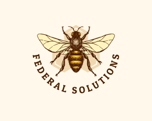 Honey Bee Apiary logo design