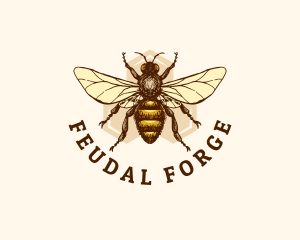 Honey Bee Apiary logo design