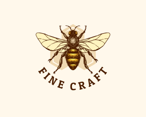 Honey Bee Apiary logo design