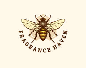 Honey Bee Apiary logo design