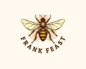 Honey Bee Apiary logo design