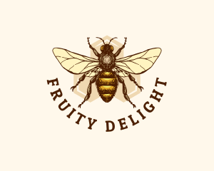 Honey Bee Apiary logo design