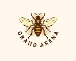 Honey Bee Apiary logo design