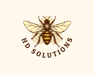 Honey Bee Apiary logo design