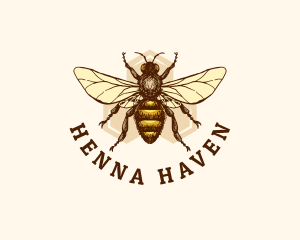 Honey Bee Apiary logo design