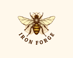 Honey Bee Apiary logo design