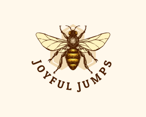 Honey Bee Apiary logo design